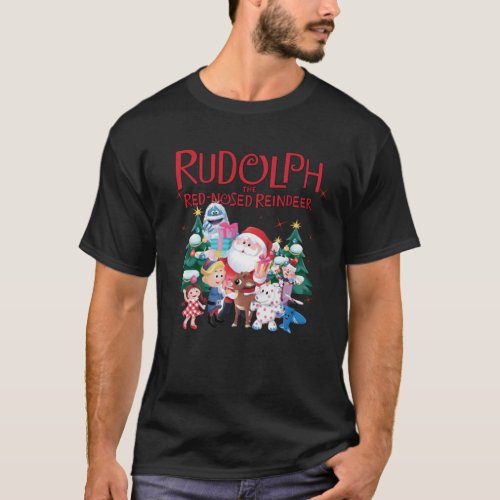 Rudolph The Red Nosed Reindeer Christmas T_Shirt