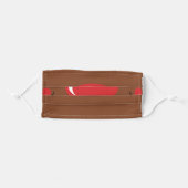 Rudolph The Red Nosed Reindeer (Facemask) Adult Cloth Face Mask (Front, Folded)