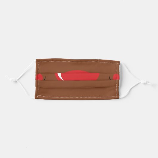 Rudolph The Red Nosed Reindeer (Facemask) Adult Cloth Face Mask (Front, Folded)