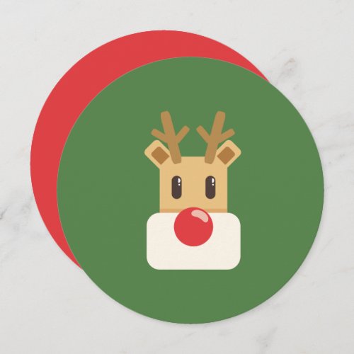 Rudolph the red nosed reindeer invitation