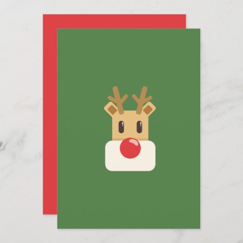 Rudolph the red nosed reindeer invitation