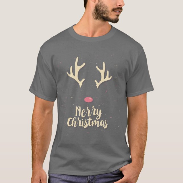 Rudolph the Red-Nosed Reindeer Men's T-Shirt (Front)