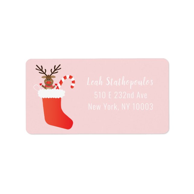 Rudolph The Red Nosed Reindeer Red Pink Label (Front)