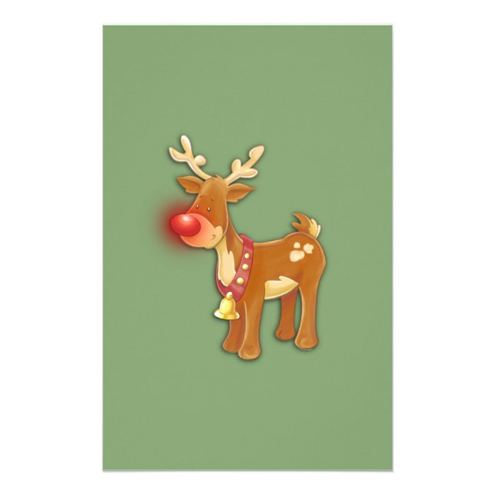 Rudolph the Red Nosed Reindeer Personalized Stationery