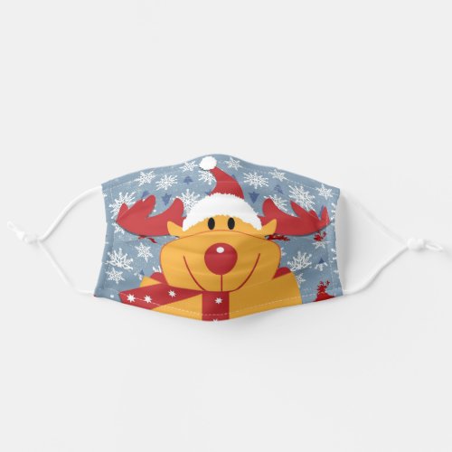 Rudolph the Reindeer COVID Safe Adult Cloth Face Mask