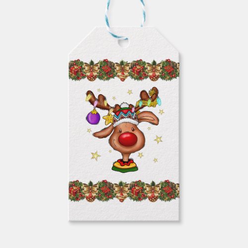 Rudolph The Reindeer  Gift Tags