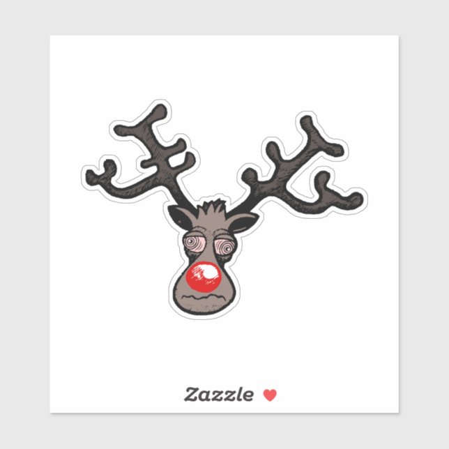 Rudolph the Reindeer Sticker (Sheet)