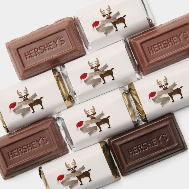 Rudolph the Reindeer Wishing Merry Christmas Hershey's Miniatures (Assorted)