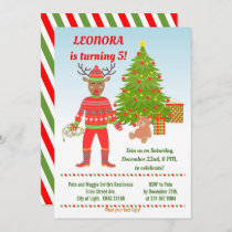 Rudolph Ugly Sweater Birthday Party  Invitation