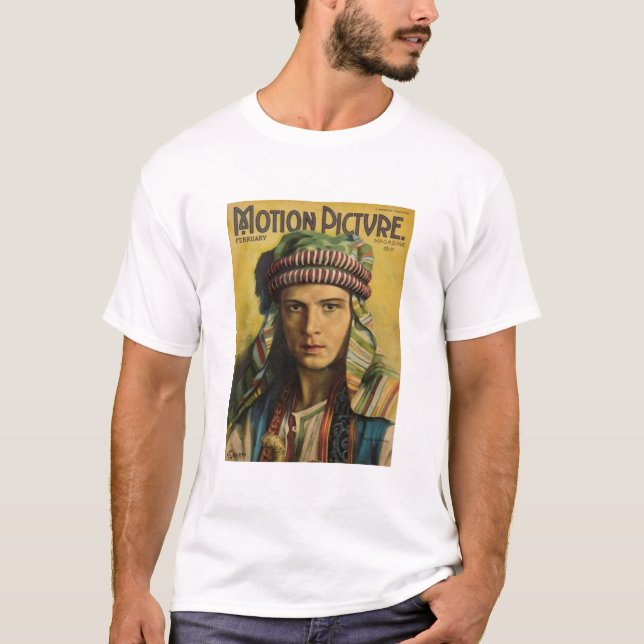 Rudolph Valentino Vintage 1922 Film Magazine Shirt (Front)