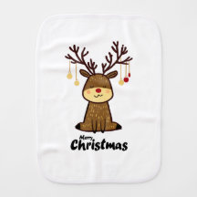 Rudolph with Burp Cloths