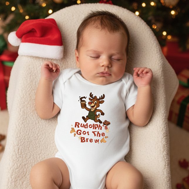 Rudolph's Brew Baby Bodysuit (Creator Uploaded)