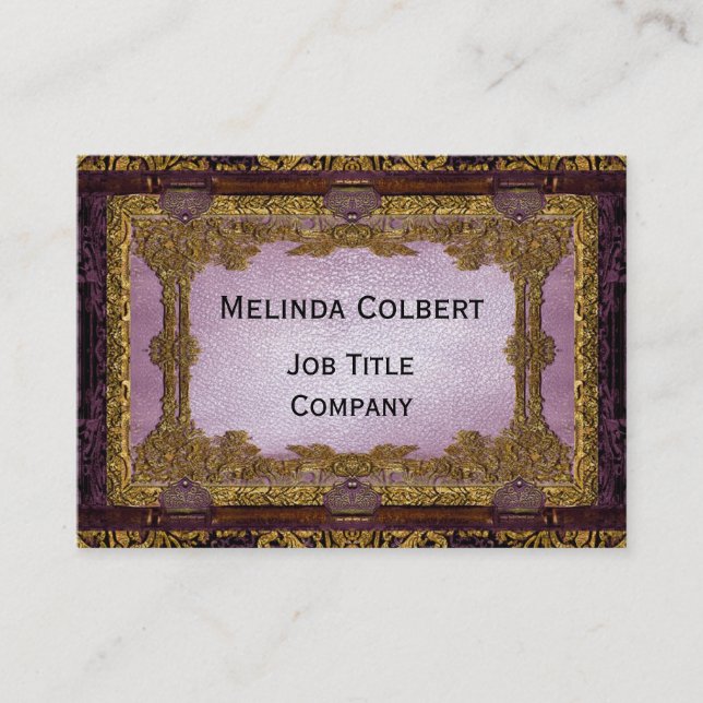Rudolphs Muse Parlor Victorian Business Card (Front)