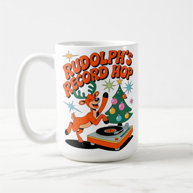 Rudolph's Record Hop﻿ Coffee Mug (Left)