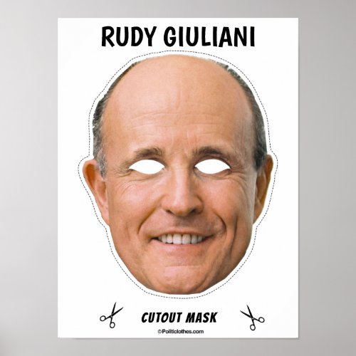 RUDY GIULIANI Halloween Mask Poster