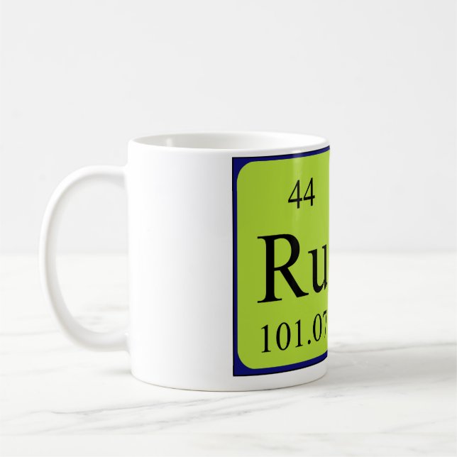 Rudy periodic table name mug (Left)