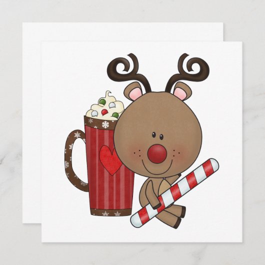Rudy Reindeer With Cocoa (Front/Back)
