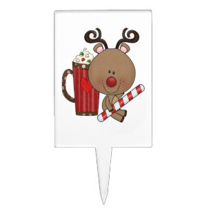 Rudy Reindeer With Cocoa Cake Topper