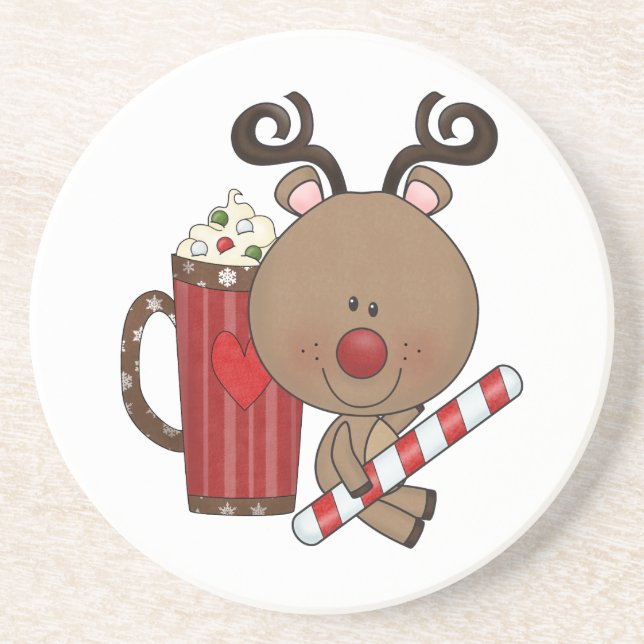 Rudy Reindeer With Cocoa Coaster (Front)