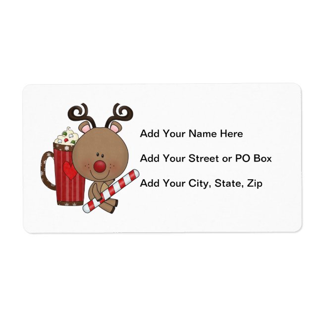 Rudy Reindeer With Cocoa Label (Front)