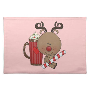 Rudy Reindeer With Cocoa Placemat
