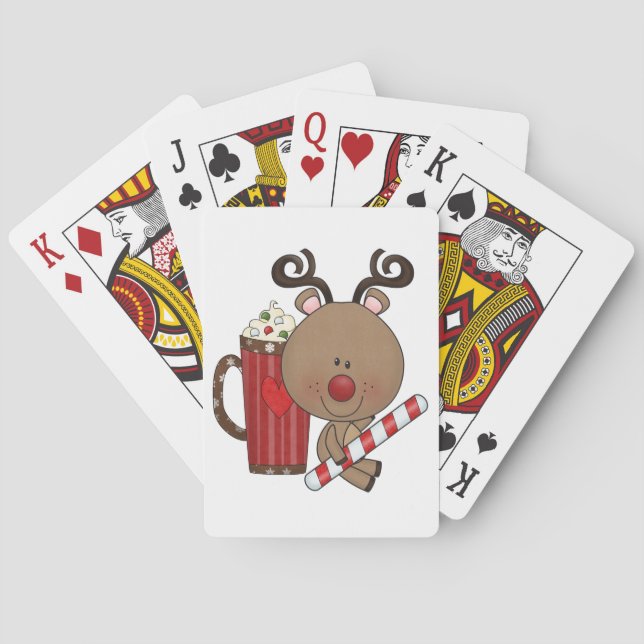 Rudy Reindeer With Cocoa Poker Cards (Back)