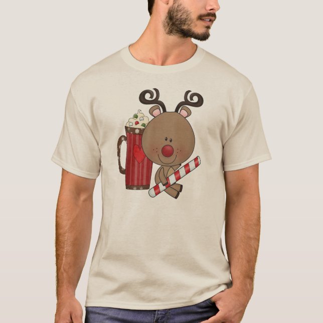 Rudy Reindeer With Cocoa T-Shirt (Front)
