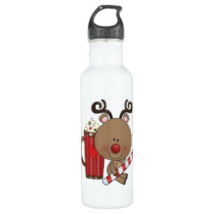 Rudy Reindeer With Cocoa Water Bottle