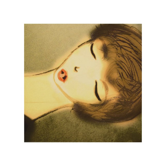 Rudy with gummy bear wood print (Front)