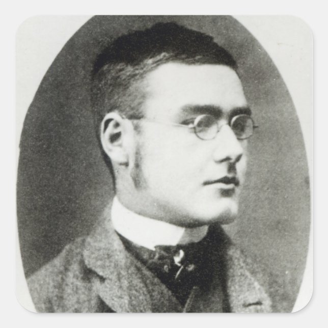 Rudyard Kipling Square Sticker (Front)