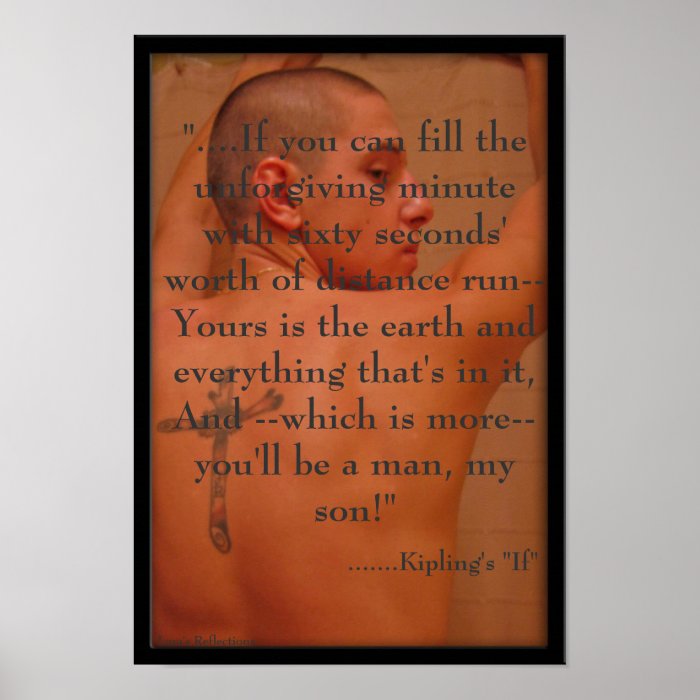 Rudyard Kipling's "IF"Poster