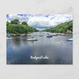 Rudyard Lake Staffordshire UK Scenic View Postcard
