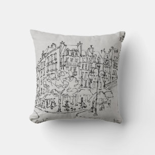 Rue de Conde   Jardin du Luxembourg, Paris Throw Pillow