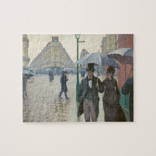 Rue de Paris Temps de Pluie by Gustave Caillebotte Jigsaw Puzzle