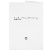 'Rue de Tahiti' - Paul Gauguin Card (Back)