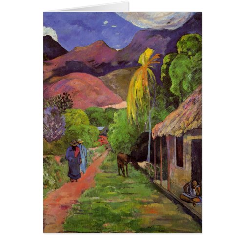 Rue de Tahiti _ Paul Gauguin Card