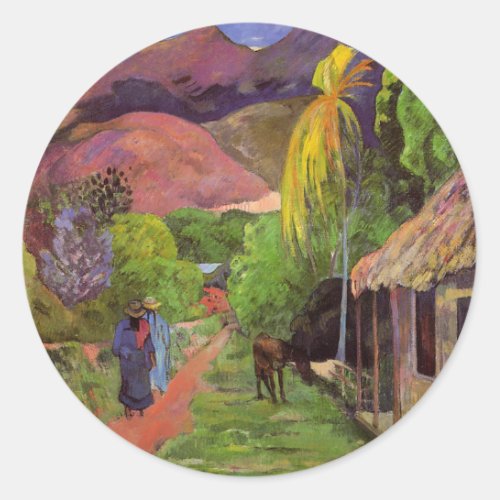 Rue de Tahiti _ Paul Gauguin Sticker