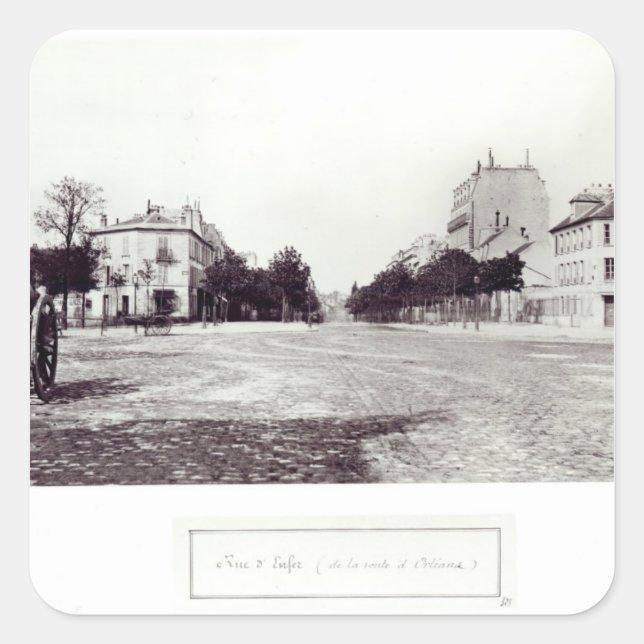 Rue d'Enfer, from the road to Orleans Square Sticker (Front)