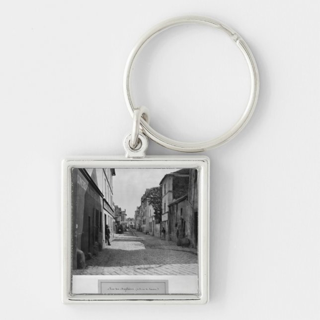 Rue des Anglaises, from rue de Lourcine, Paris Keychain (Front)