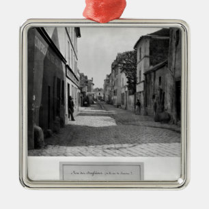 Rue des Anglaises, from rue de Lourcine, Paris Metal Ornament