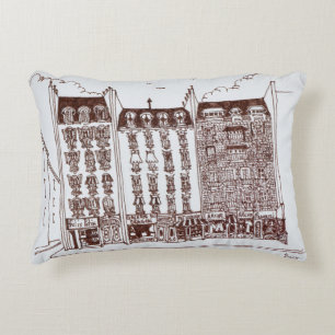 Rue du Dragon, Saint-Germain-des-Pres, Paris Decorative Pillow