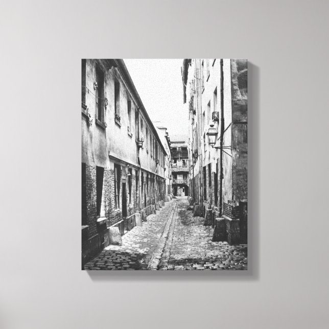 Rue du Fer-a-Moulin, Paris, 1858-78 Canvas Print (Front)