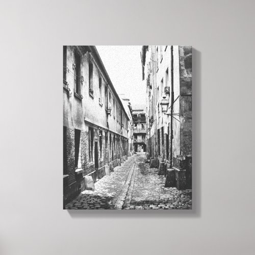 Rue du Fer_a_Moulin Paris 1858_78 Canvas Print