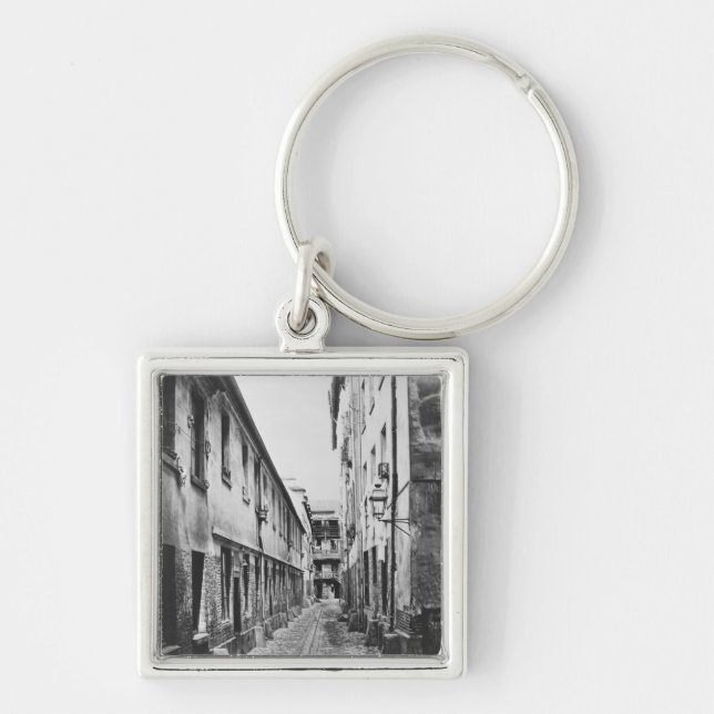 Rue du Fer-a-Moulin, Paris, 1858-78 Keychain (Front)
