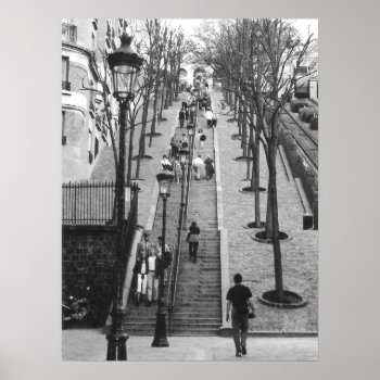 Rue Foyatier  Montmartre  Paris Poster by photoinspiration at Zazzle
