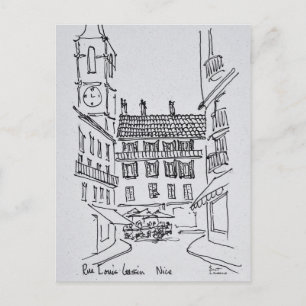 Rue Louis Gassin, Old Nice Nice, France Postcard