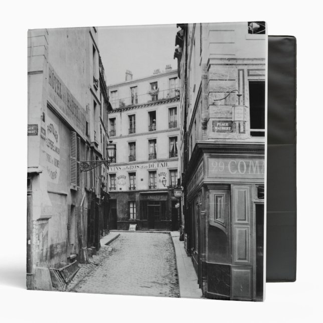 Rue Maitre Albert  Paris, 1858-78 3 Ring Binder (Front/Inside)