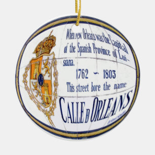 Rue Orleans Tile Mural Ceramic Ornament