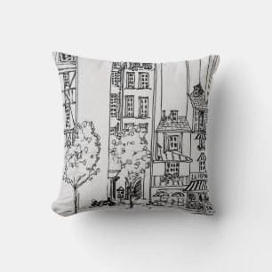 Rue Saint-Julien-le-Pauvre Paris, France Throw Pillow