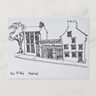 Rue St. Paul Old Town   Montreal, Canada Postcard